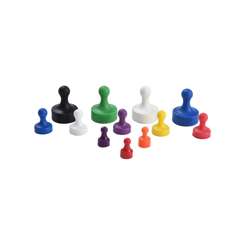 Plastic push pin magnets