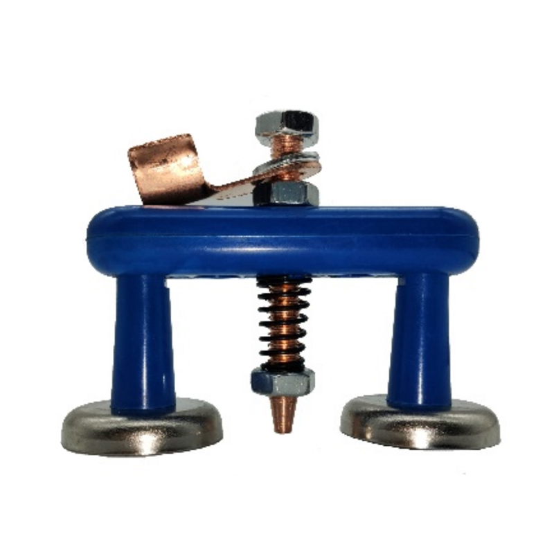 Magnetic welding ground clamp