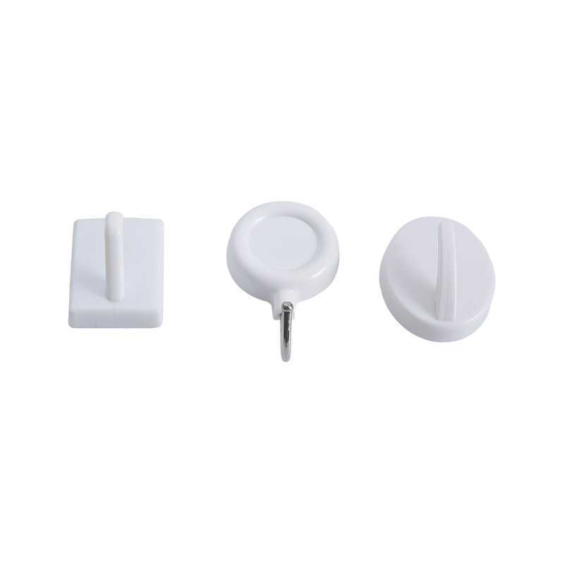 Coated plastic magnetic hooks